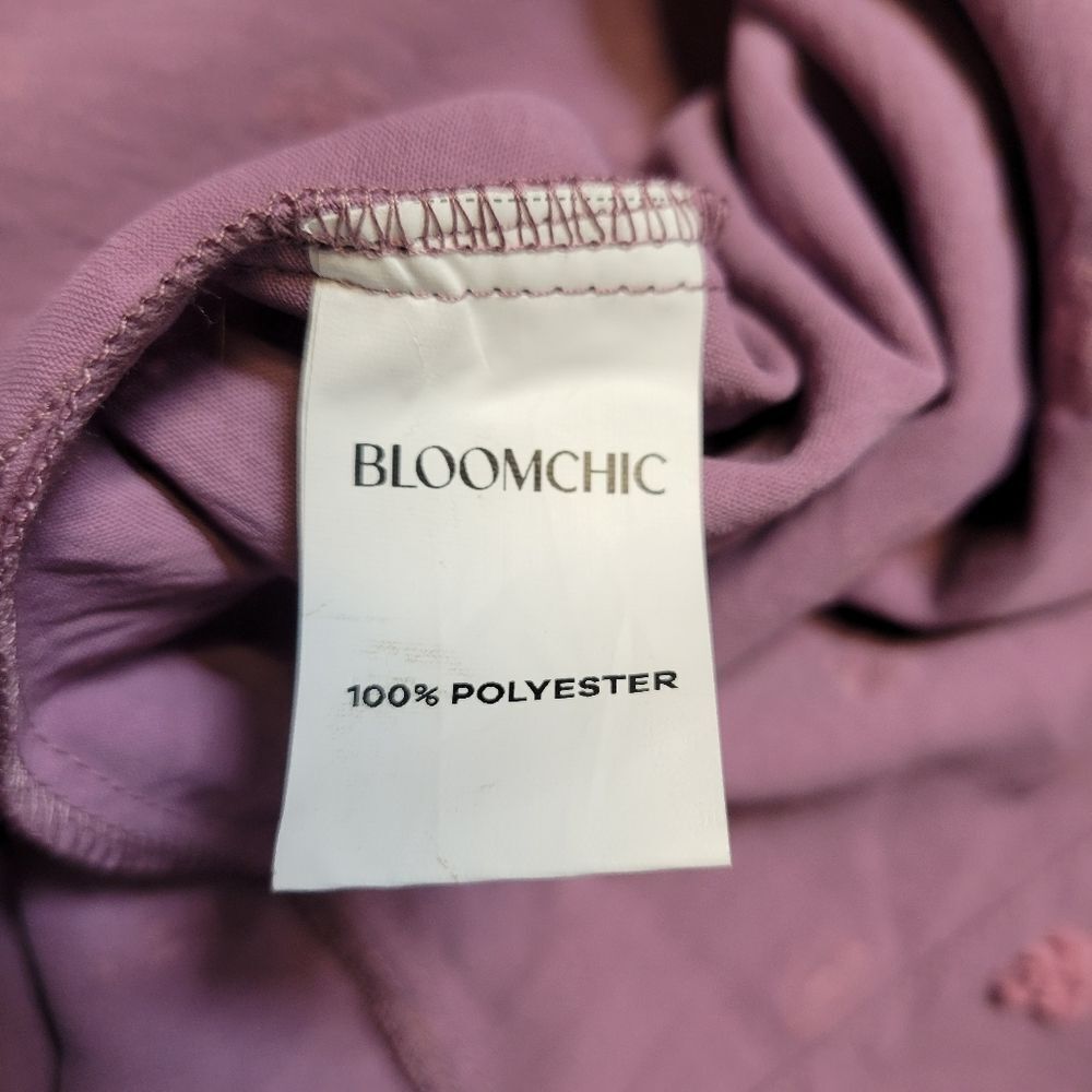 BloomChic NWT 22/24 Whimsical Lilac V-Neck Textured Midi/Maxi Dress - Picture 11 of 15